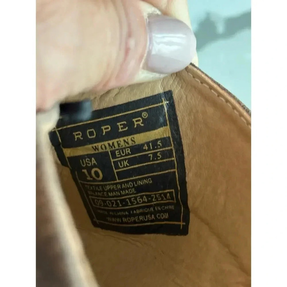 Roper Brown Beth Glittered Snip Toe Mules Casual Flat Size 10 - Picture 4 of 11